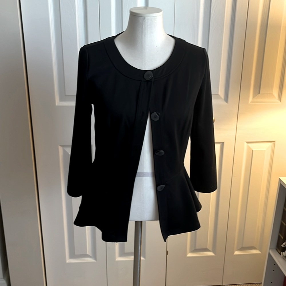 Spence peplum ponte suit jacket